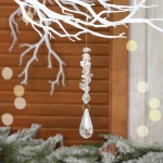 Подвеска «Изящный камень» 13 см, Прозрачный