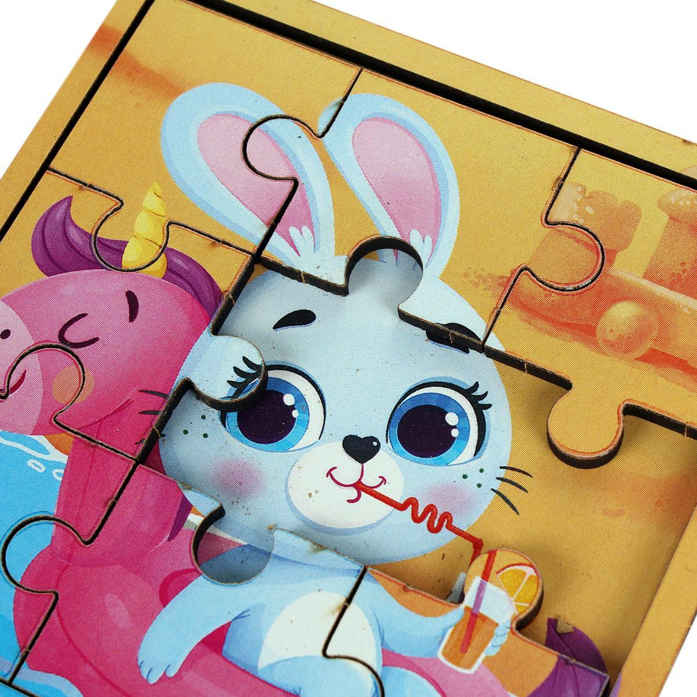 Головоломка-пазл в рамке. Игры в дорогу "Зайка" П 301 7811246 (Лесная мастерская)