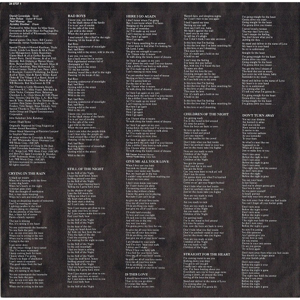 Whitesnake / 1987 (LP)