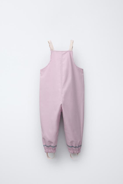 ZARA ПРОРЕЗИНЕННЫЙ КОМБИНЕЗОН WATER-REPELLENT, РОЗОВЫЙ