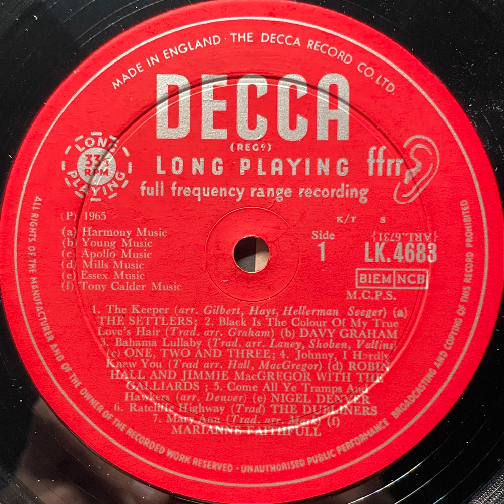 Сборник Folk Now (Англия 1965г.)