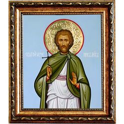 Лев Патарский мученик. Икона на холсте.