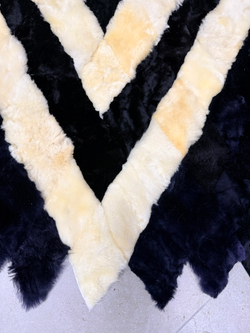 Меховой Коврик прикроватный накидка на кресло из овчины