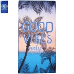 Полотенце пляжное 80*160 см «RESORT - Good Vibes», микрофибра, 200 гр/м2