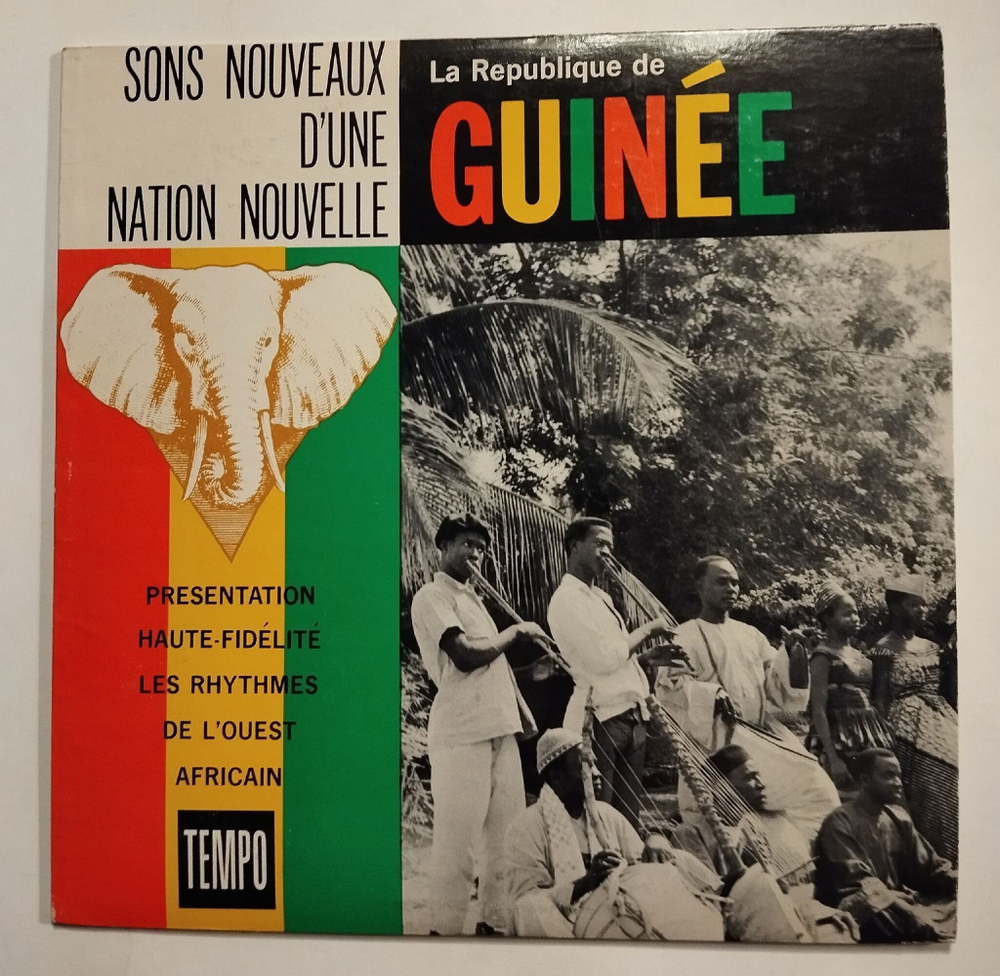 Винтажная виниловая пластинка LP Sons Nouveaux DUne Nation Nouvelle La Republique de Guinee (Гвинея 1961) (Красный Винил)