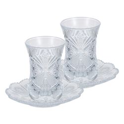 Набор чайный Gipfel Bosfor 52759 2 армуда 90 мл, 2 блюдца 12 см