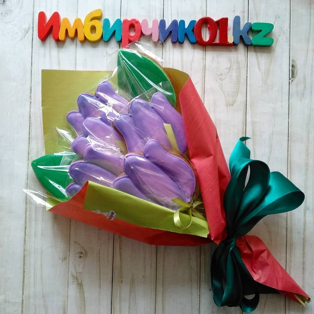 Имбирные пряники цветы
