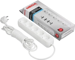 Удлинитель ProMega jet P493, сетевой фильтр, 2200 Вт / 10 А, 5 розеток, 5 метров