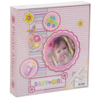 Фотоальбом 120фото, 25.5 х 24 см, в боксе, в ассортименте, Детский, 120FBaby-AS
