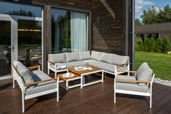 Лаунж зона из алюминия MAYA XL белая