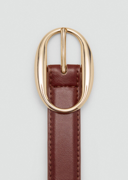 Ремень с овальной пряжкой