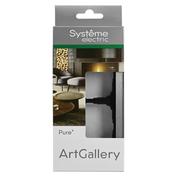 Рамка 2-м ArtGallery Pure метал. алюм. SE GAL312102