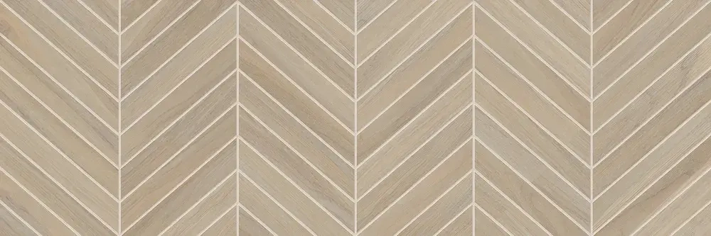 Настенная плитка Alma Ceramica TWU11TOK414 Tokio 200x600 бежевая глянцевая под дерево с орнаментом