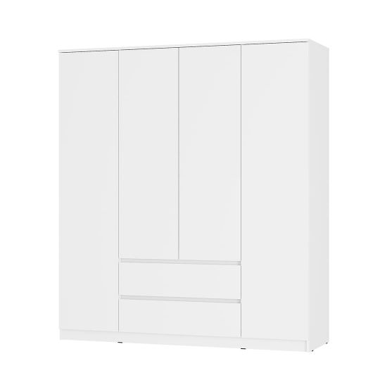 Симпл ШК-13 Шкаф 4-х створчатый bts белый