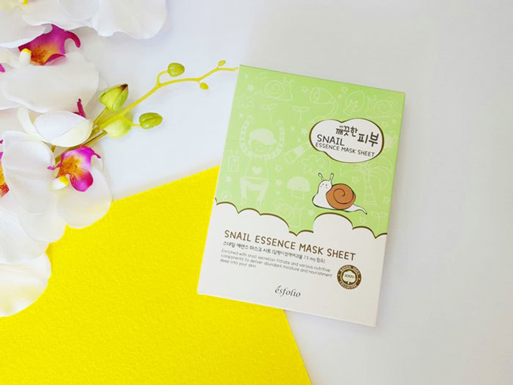 Esfolio. Тканевая маска c улиткой Snail Essence Mask