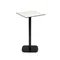 Высокий садовый столик Dina белый на черном металлическом основании 60 x 60 x 96 см