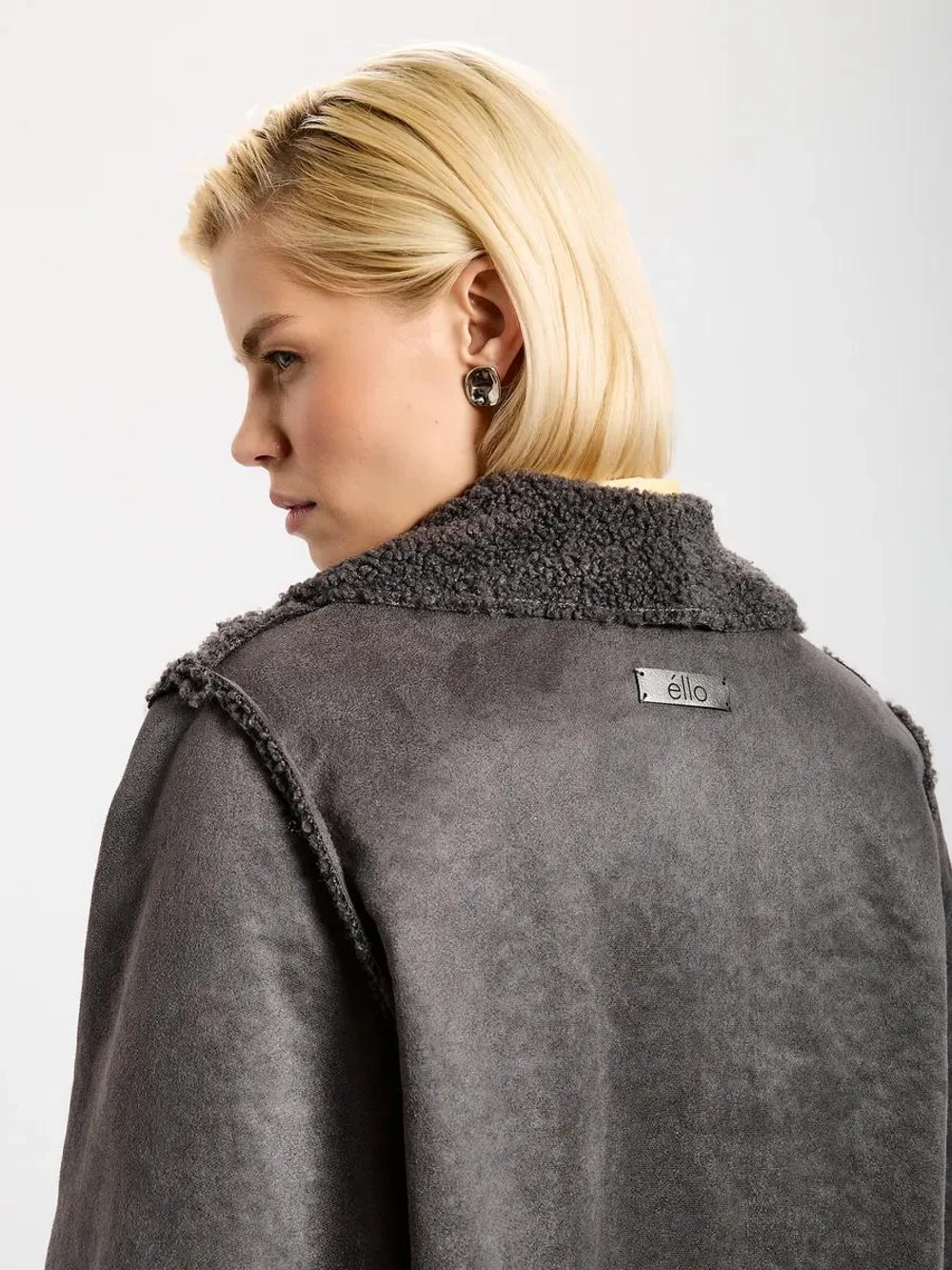 Пальто осеннее жакет начёс барашек