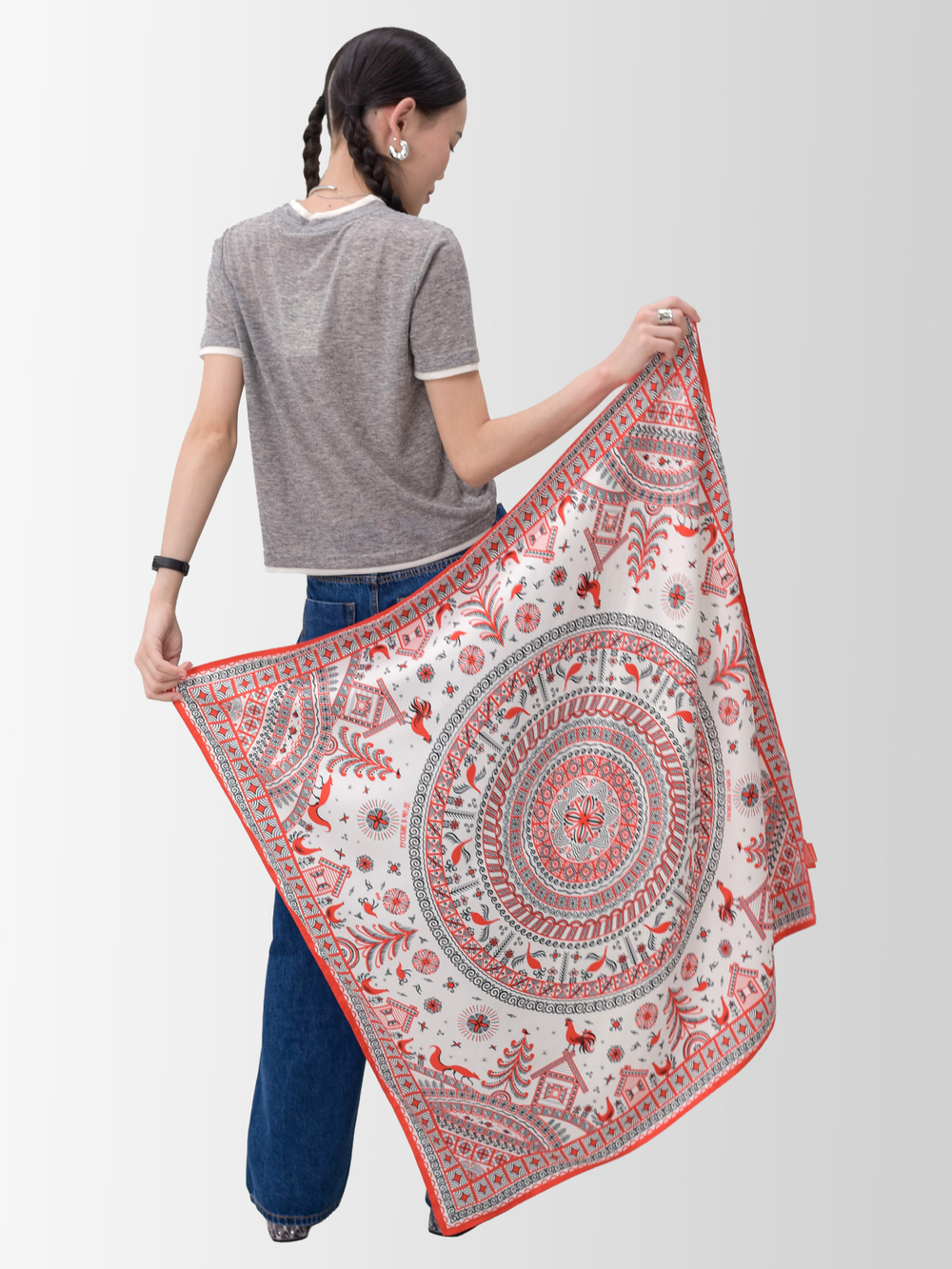 Платок «Мезенская роспись»