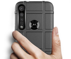 Чехол для Motorola Moto G8 plus цвет Black (черный), серия Armor от Caseport