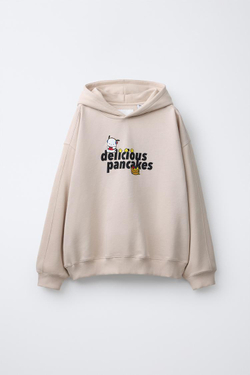 ZARA ХУДИ POCHACCO © SANRIO, ЭКРЮ