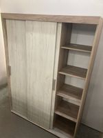 Шкаф-купе Ольга-19 дуб крафт серый/дуб крафт белый