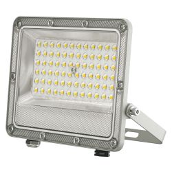 ULF-F52D-50W-6500K IP65 200-240V GREY Прожектор светодиодный. Дневной свет 6500K. Угол 90 градусов. Корпус серый. TM Uniel