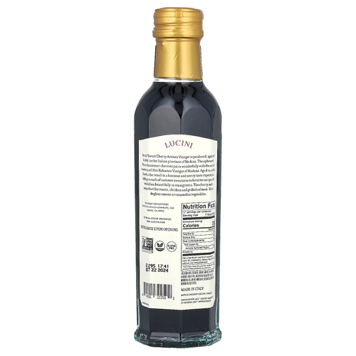 Lucini, ремесленный уксус, со вкусом черешни, 250 мл (8,5 жидк. унции)