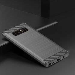 Чехол для Samsung Galaxy Note 8  цвет Gray (серый), серия Carbon от Caseport
