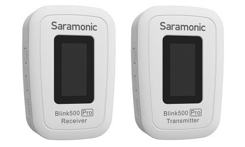 Радиосистема Saramonic Blink500 Pro B1W TX+RX приемник + передатчик, разъем 3,5 мм белый