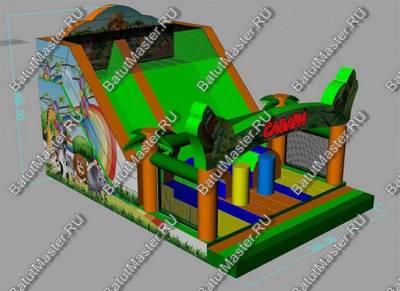 Коммерческий надувной батут "Мир сафари"