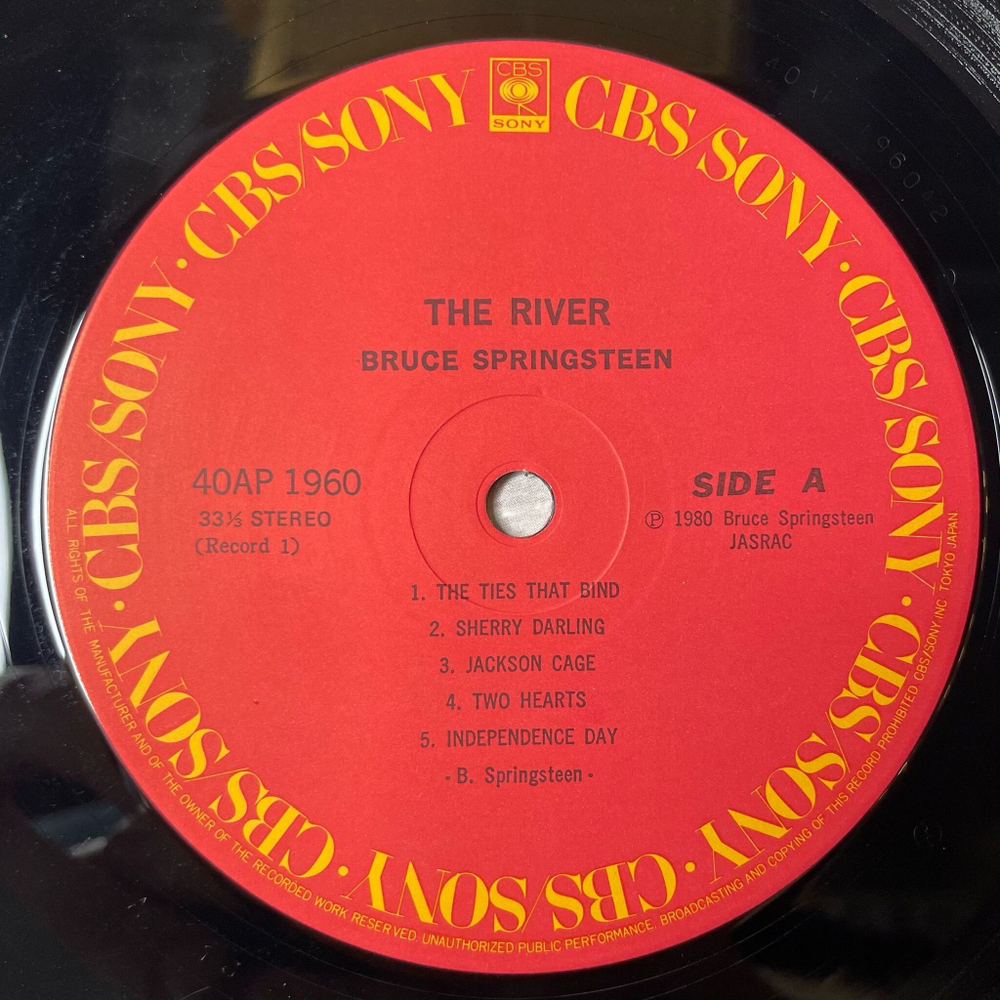 Винтажная виниловая пластинка LP Bruce Springsteen The River (Japan 1980) (Obi) Sherry Darling