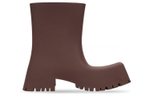 Balenciaga Trooper Rubber Boot Brown