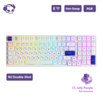 AKKO 3098B Doraemon Macaron  3 Modes RGB Hot Swap  Akko CS Jelly blue Switch,Cherry profile keycap