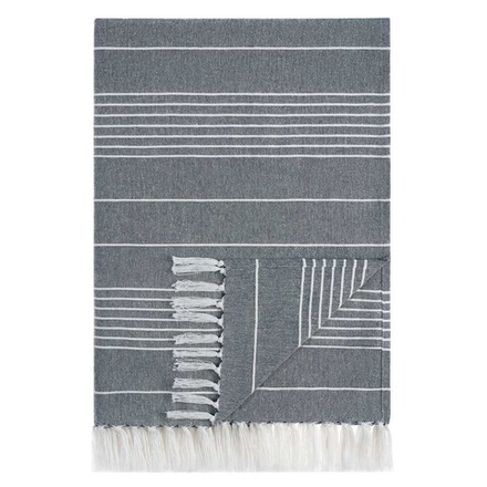 PROVANCE Нэви Плед хлопок 140х200см, синий