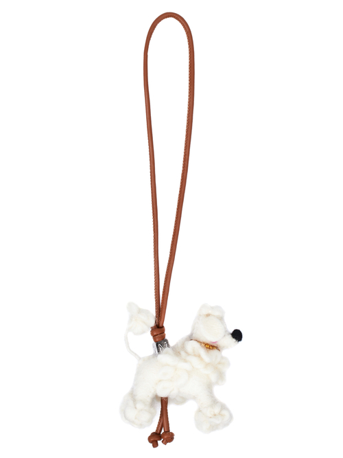 Брелок POODLE кремового цвета