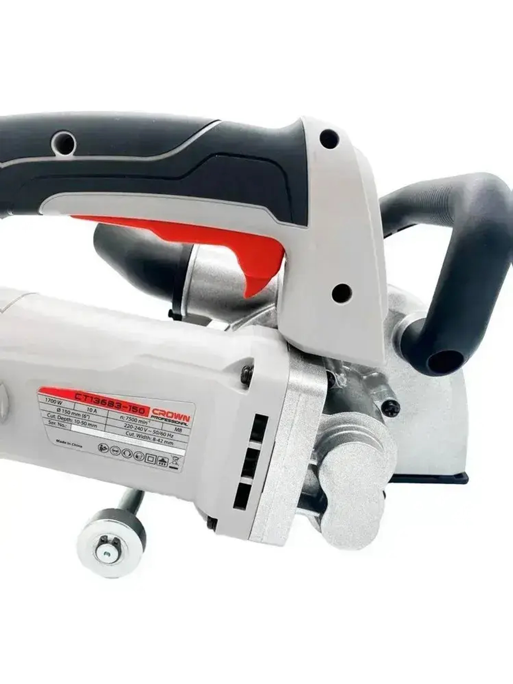 Штроборез 150мм CROWN CT13683-150, бороздодел 1700 Вт, глубина реза 50мм, 7000 об/мин
