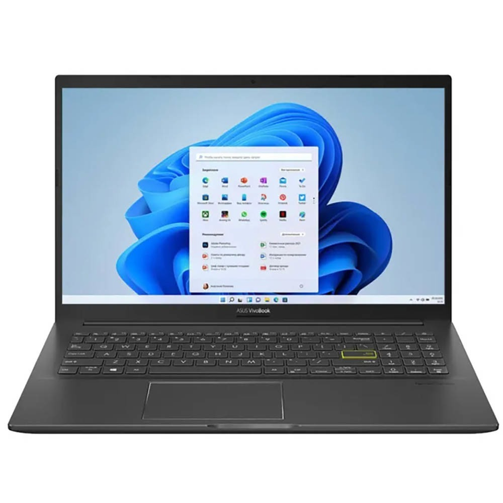 Ноутбук Asus VivoBook 15 M513UA-EJ408 Indie Black AMD Ryzen 5-5500U/8G/512G SSD/15,6" FHD AG/AMD Radeon Graphics/WiFi/BT/DOS 90NB0TP1-M09840