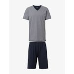 Мужская пижама темно-синяя в полоску Tom Tailor 71077/5607 632