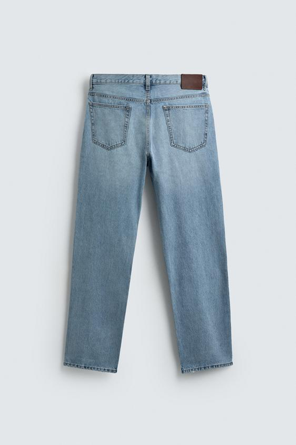 ZARA ДЖИНСЫ STRAIGHT FIT, СИНИЙ