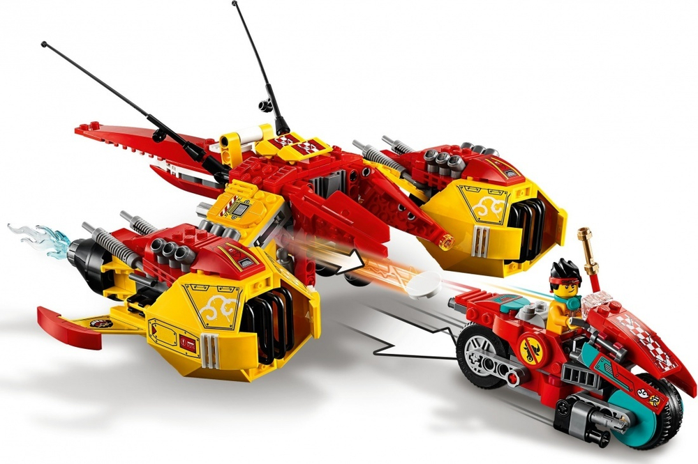 LEGO Monkie Kid: Реактивный самолёт Манки Кида 80008 — Monkie Kid's Cloud Jet — Лего Манки Кид