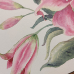 Картина авторская акварельная в паспарту 30х40 см на стену для интерьера "Лилии "