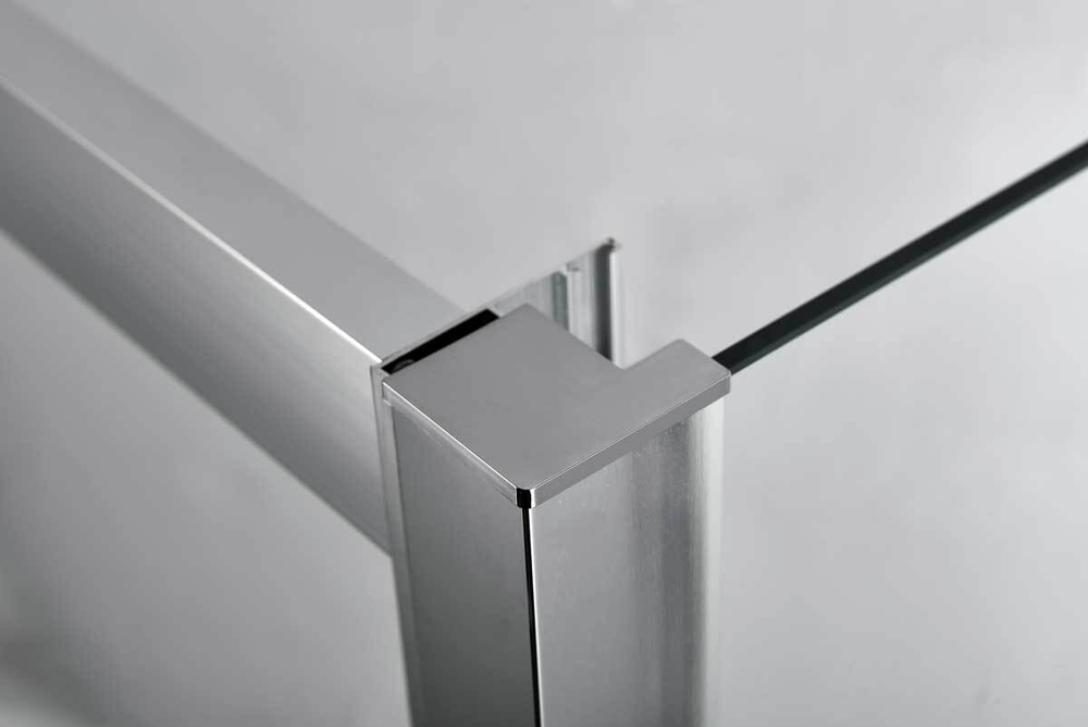 Душевой уголок Alpha VSR-3AL9011CLGM, 1100*900, вороненая сталь, стекло прозрачное