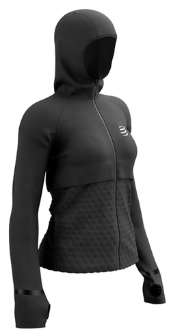 Женская теннисная куртка Compressport Winter Insulated 10/10 - Black