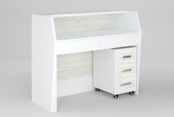 Стойка администратора DESK с тумбой на колесах
