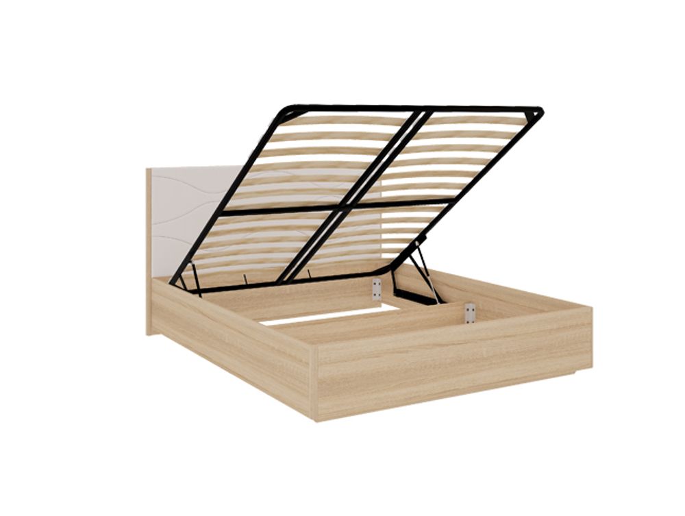 Кровать 1600 "Зара" люкс (дуб сонома/белый), Мебельсон, г. Ижевск