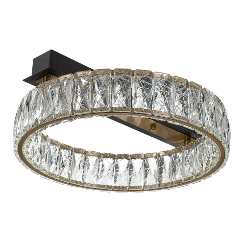 Citilux PALANT CL325142 LED Люстра хрустальная Чёрный+Бронза