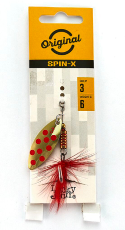 Блесна вращ. Lucky John SPIN X LONG 03 6,0г GR