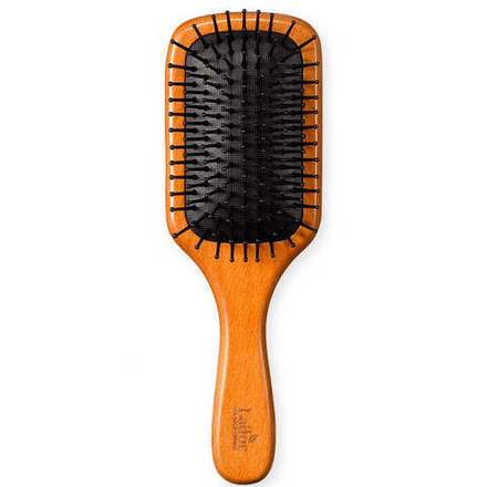 LADOR BRUSH Массажная расческа для волос с деревянной ручкой