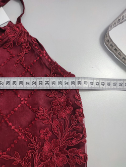 Комплект бордо с кружевом 42 размер, новый