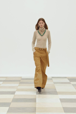 ZARA БРЮКИ ПРЯМОГО КРОЯ, ГОРЧИЧНЫЙ